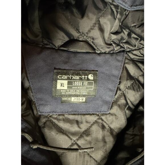 Vintage Carhartt J130 Hooded Jacket Quilt Lined - Picture 6 of 7